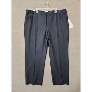 Calvin Klein Modern Fit Tapered Leg Dress Pants Womens 22W Chambray Trousers NEW